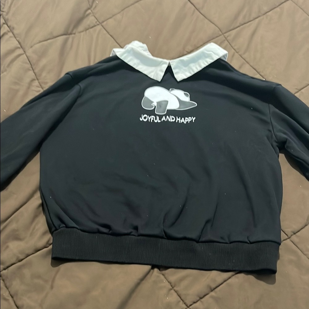 SHEIN Black and White Kids Sweater